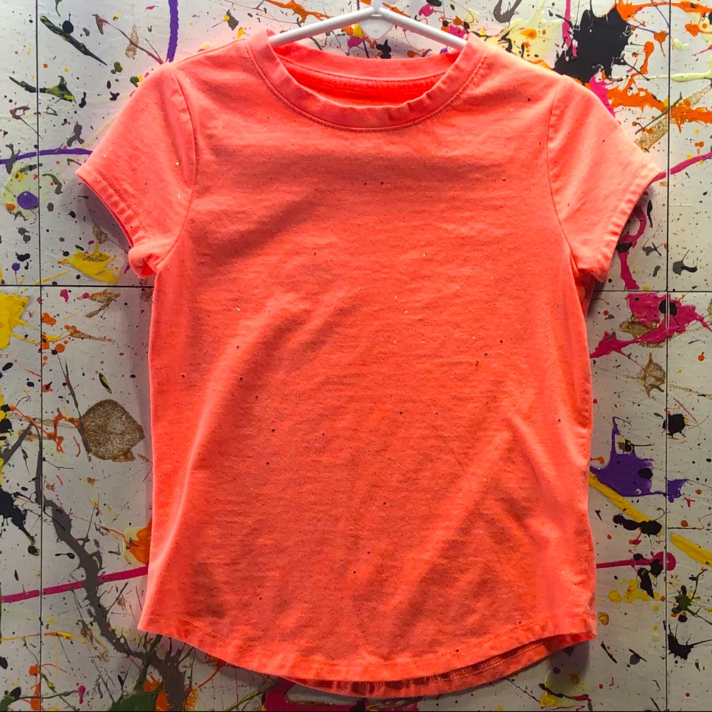 Peachy colored, glitter tee shirt!